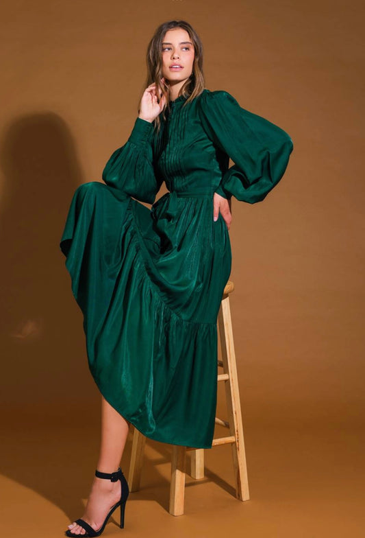 Emerald Midi Dress