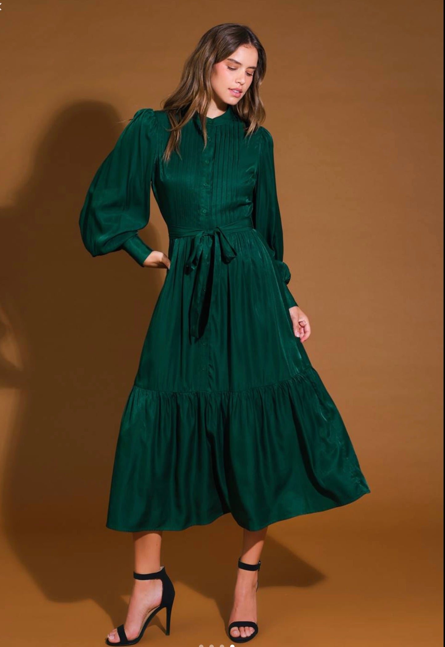Emerald Midi Dress