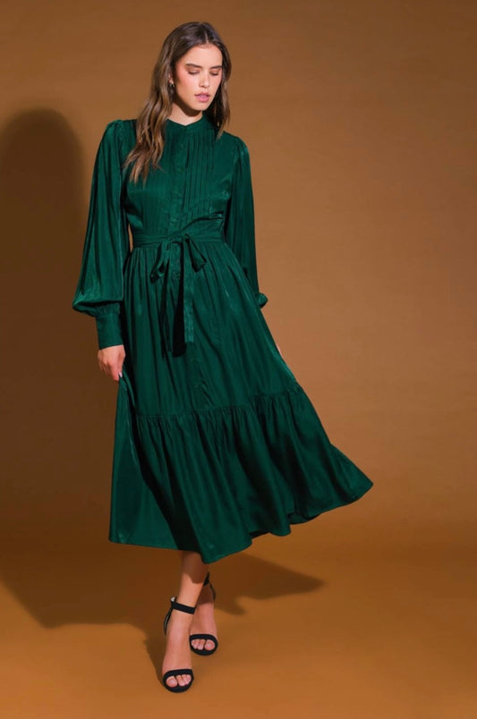 Emerald Midi Dress